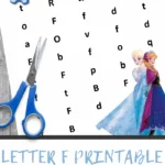 pin image that reads letter f printable find a letter worksheet
