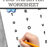 pin image that reads letter f printable find the letter worksheet