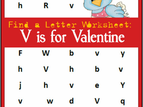 Find a Letter: V is for Valentine