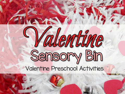 valentine sensory bin-valentine preschool activities