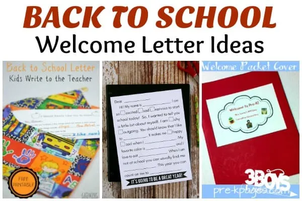 Back to School Welcome Letter Ideas