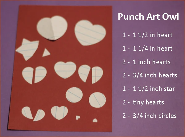 Punch Art Owl Punches Needed