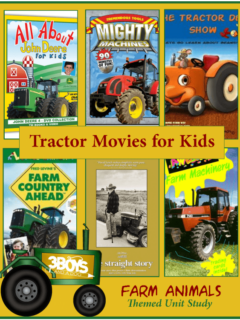 Tractor Movies for Kids part of the Farm Animals Unit Study