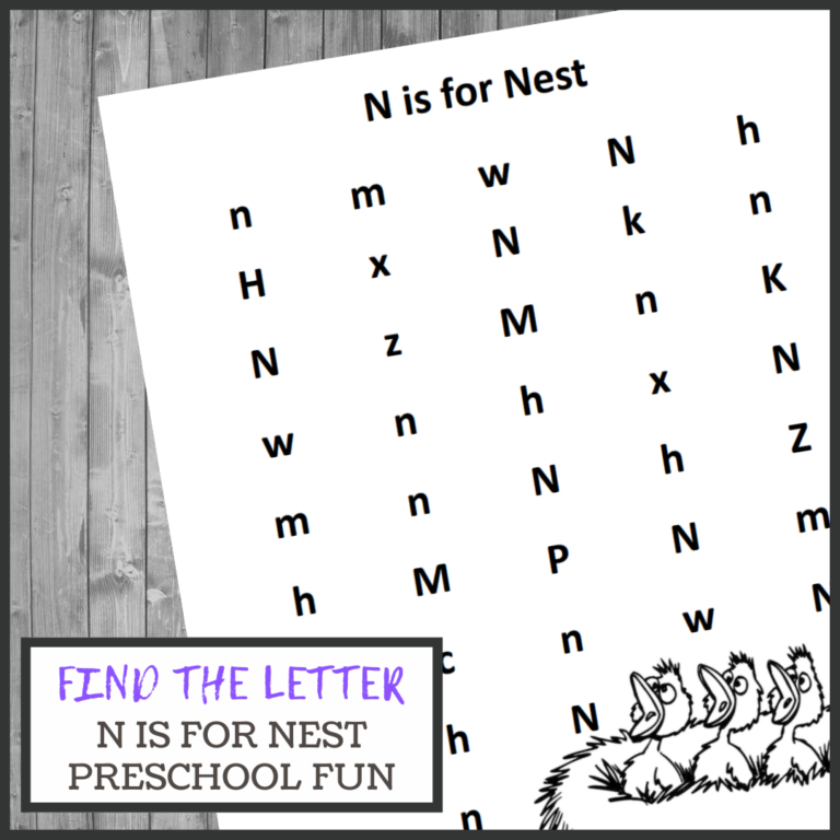 Find the Letter: N is for Nest