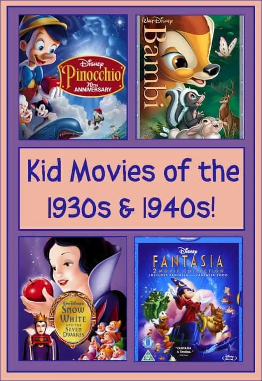 movies for kids of the 1930s and 1940s