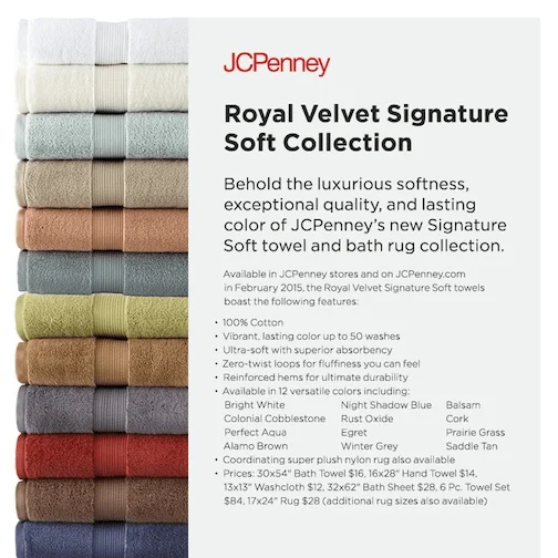 Royal Velvet Signature Soft Towels at JCPenney