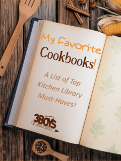 a list of my favorite cookbooks that I recommend every busy Mom have in her kitchen library