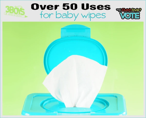 over 50 ways to use baby wipes that don't include a baby's bottom!