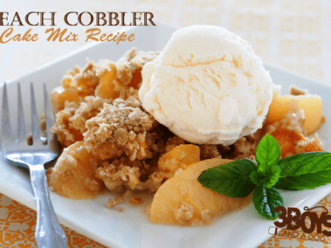 Cake Mix Hacks: Easy Peach Cobbler Recipe