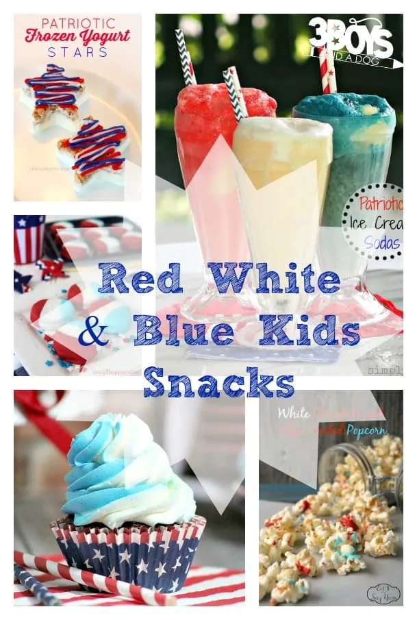 Red, White, and Blue Snacks for Kids