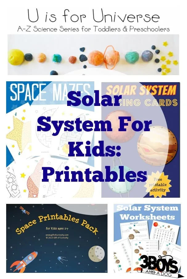 solar system for kids printables