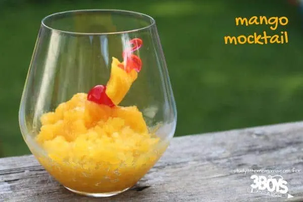 Mocktail Mango Recipe - a perfect summer drink for your next summer party!