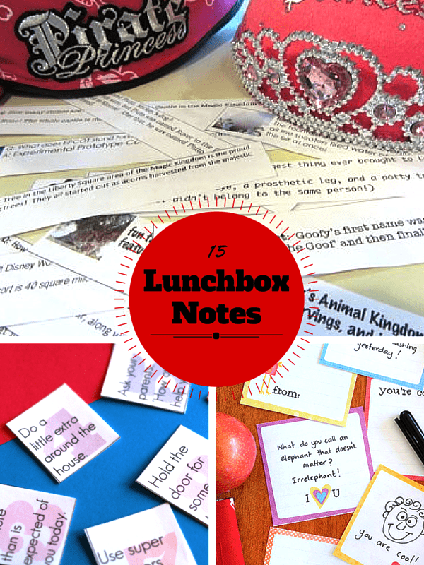 15 printable lunchbox notes for kids