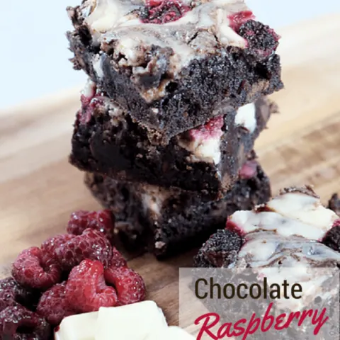 delicious chocolate raspberry brownies