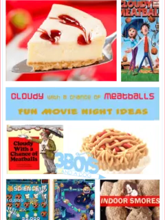 Cloudy with a Chance of Meatballs Movie Night Ideas