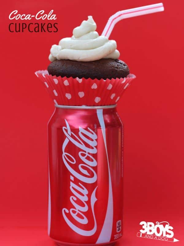 This Coca-Cola Cupcakes Recipe is only two ingredients and creates incredibly moist and delicious chocolate cupcakes. Pin this for later!