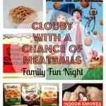 cloudy with a chance of meatballs family fun night