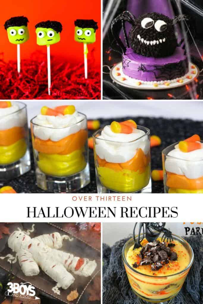 Over 13 Halloween Recipes including desserts and finger foods