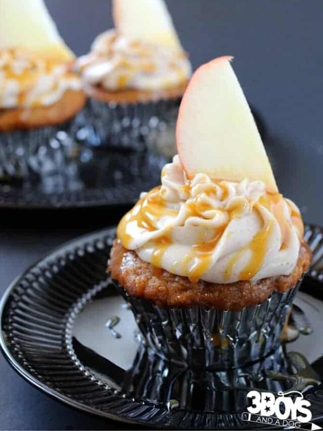 Caramel Apple Cupcakes