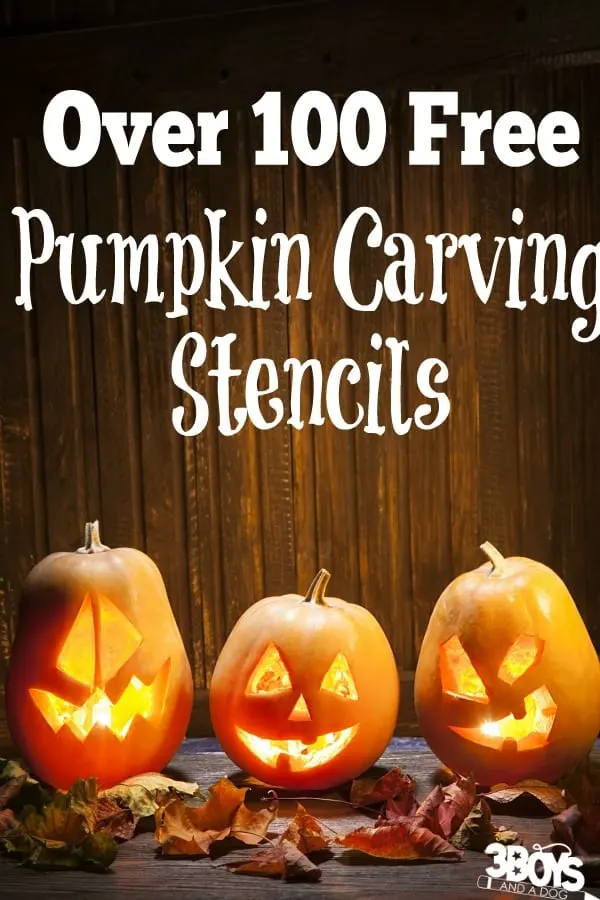 Over 100 free pumpkin carving stencils