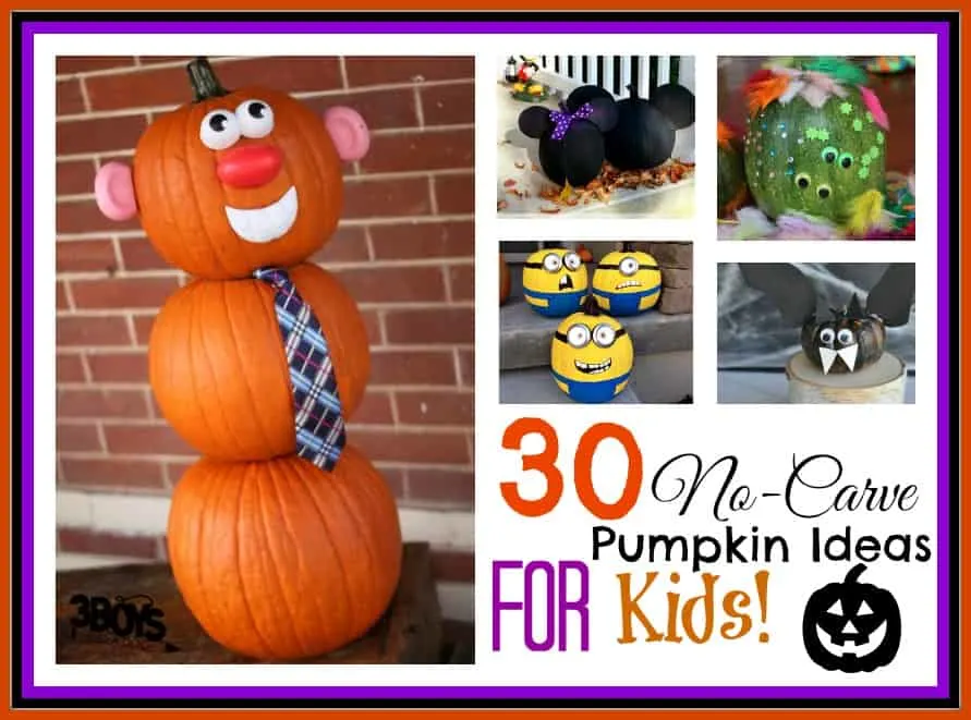 30 no carve pumpkins