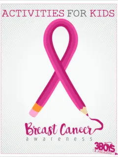 Breast Cancer Awareness Activities for Kids