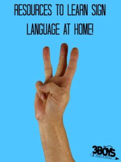 Resources to Learn Sign Language at Home - 3 Boys and a Dog
