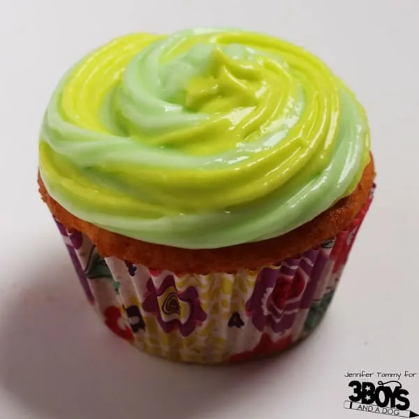 Mt Dew Cupcake Recipe - a great dessert for a teen birthday party or for the Mountain Dew fan in your life