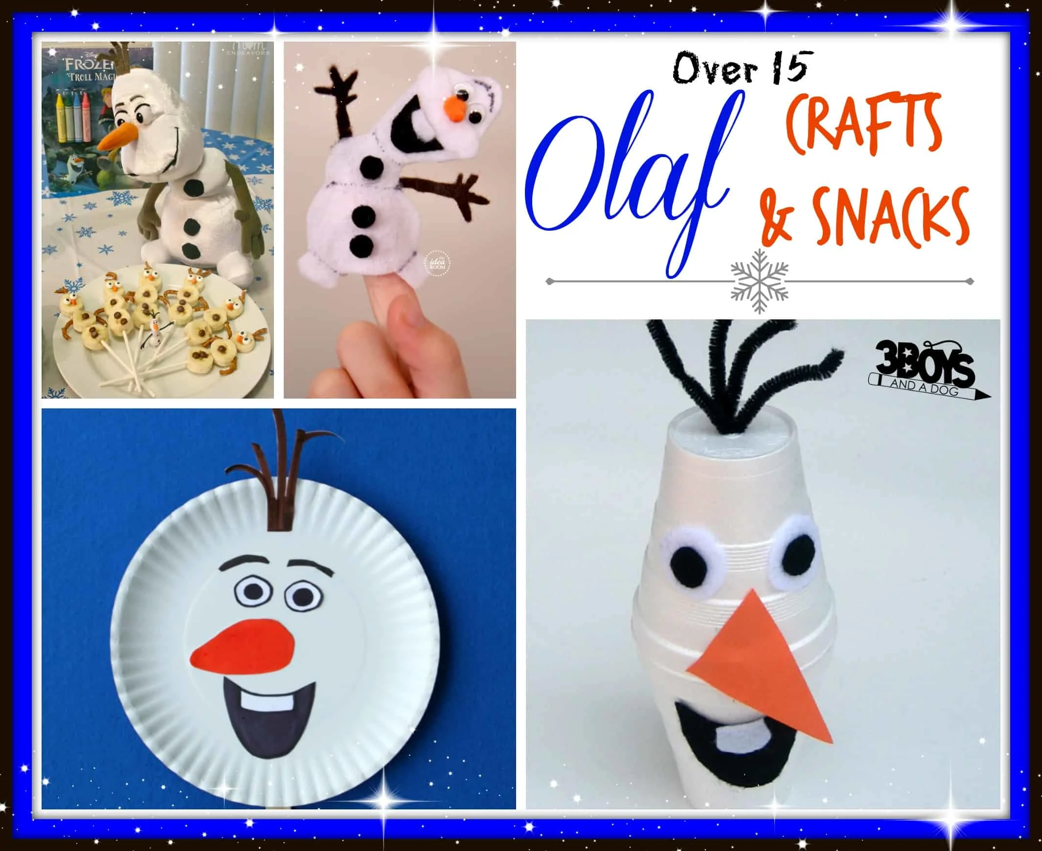 olaf crafts and snacks