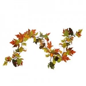 Autumn-Harvest-Mixed-Fall-Leaf-Berry-Cluster-and-Gourd-Artificial-Thanksgiving-Garland-D84342