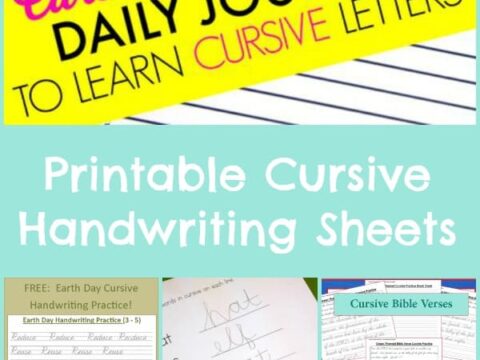 Cursive Handwriting Sheets