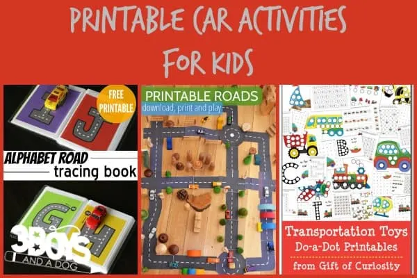 Printable Car Activities