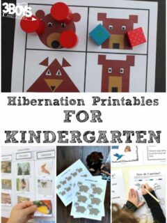 Kindergarten Hibernation Printables