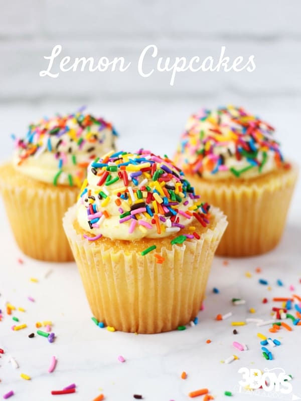 An easy and delicious lemon cupcake recipe that hits the perfect sweet-sour balance, topped with a generous scoop of homemade lemon buttercream. The perfect grown-up party cupcake
