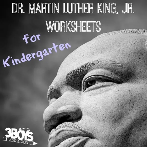 Martin Luther King Jr Worksheets for Kindergarten