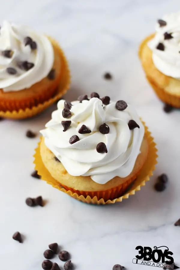 Oh my gosh - check out this amazing, decadent, and GORGEOUS chocolate chip cupcake recipe - a new classic cupcake recipe