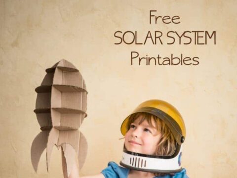 Free printable black and white pictures of the solar system - scaled to size!