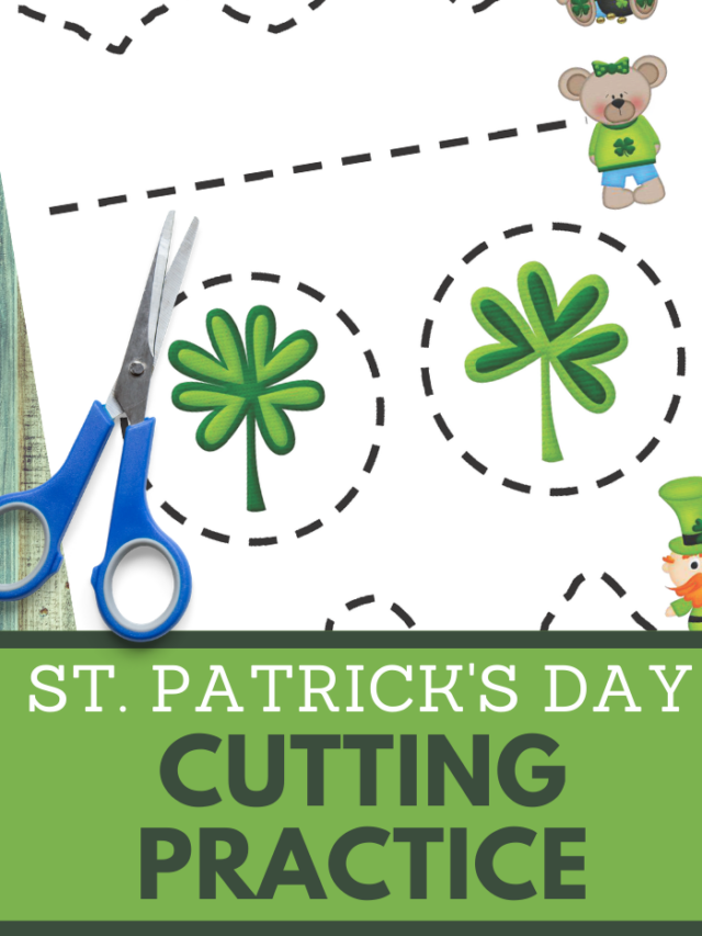 Saint Patrick’s Day Printables: Preschool Cutting Practice