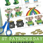 greater than worksheets in a fun shamrock theme