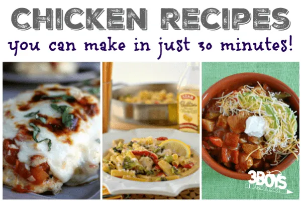 30 Minute Chicken Recipes to Try