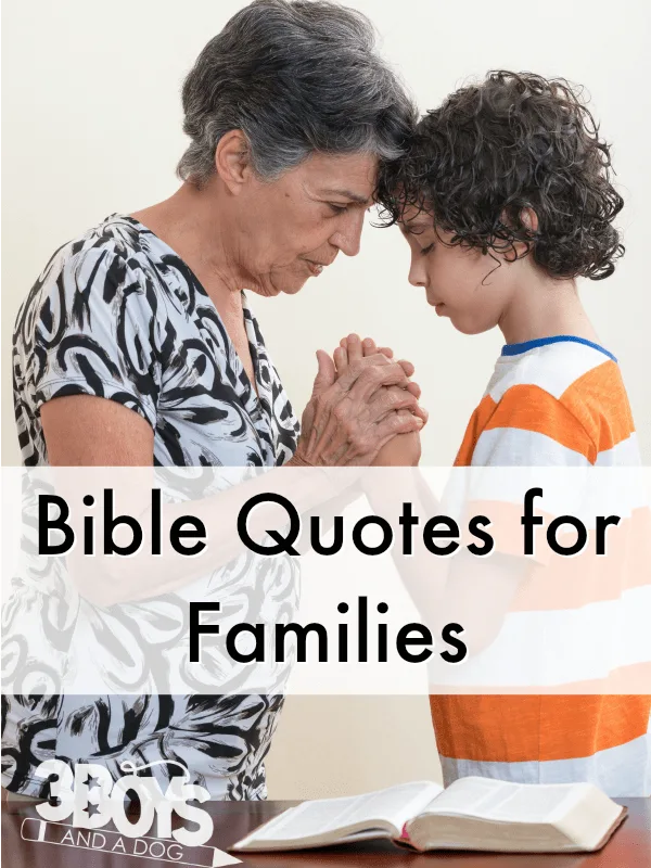 BIBLE QUOTES FOR FAMILIES