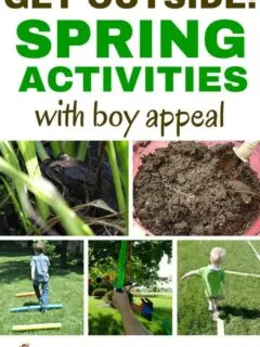 Outdoor spring activities for boys.
