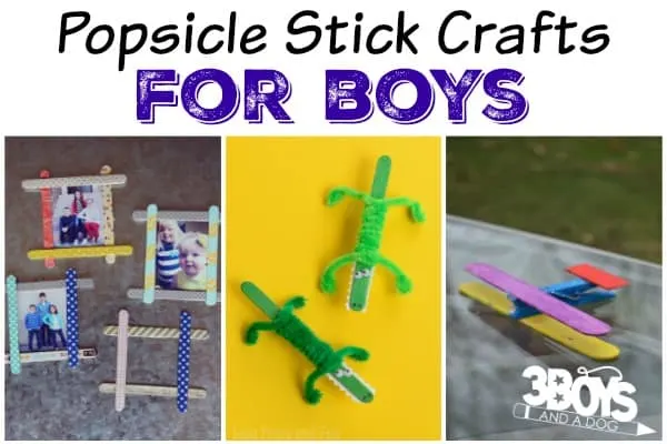 24 Popsicle Stick Crafts for Boys