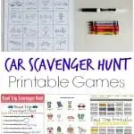 Car Scavenger Hunt Printable Games