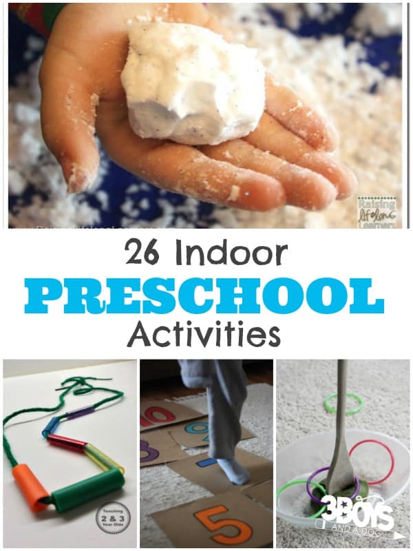 Indoor Activities for Preschoolers - 3 Boys and a Dog - 3 ...