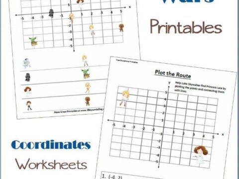 Star Wars Fun Coordinates Worksheets