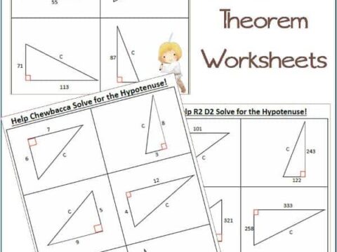 Star Wars Pythagorean Theorem Worksheets