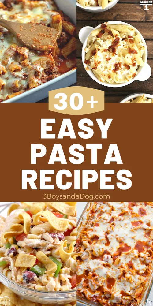 over 30 pasta recipes and ideas