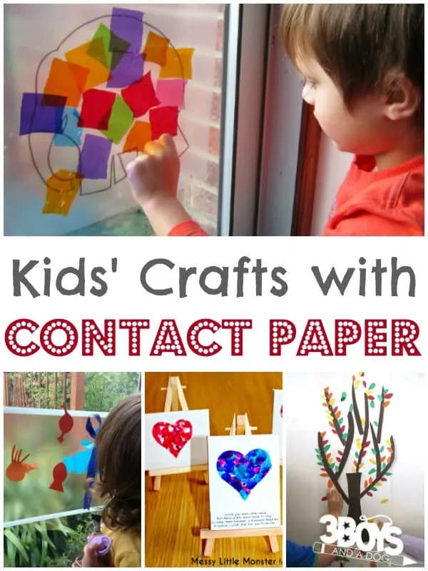 Contact Paper Crafts for Kids