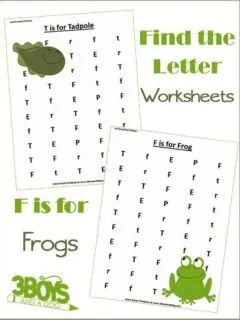 Find the letter f is for frogs
